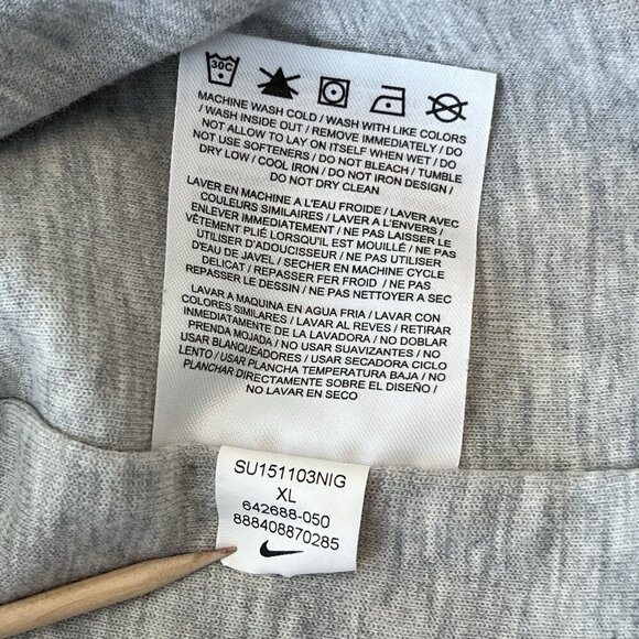 Nike Tech Fleece Moto Cape Jacket Womens XL Gray Running Athletic Athleisure - Picture 12 of 13